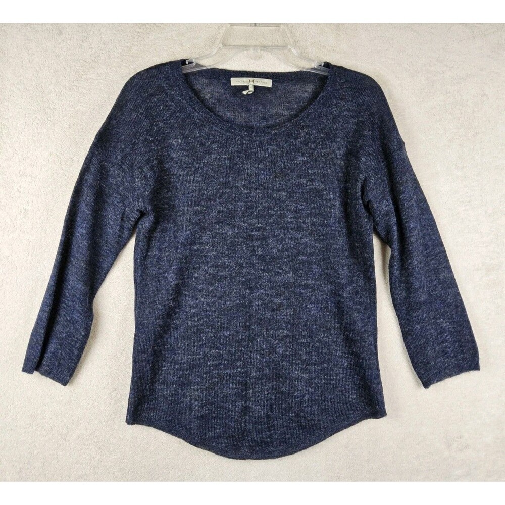 Halston Heritage Women's Alpaca Wool Blend Sweater Navy Size XS